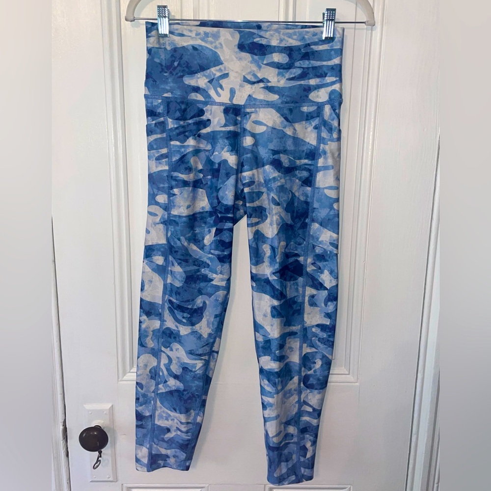 Chenault Sport Denim Camo Athletic Capris